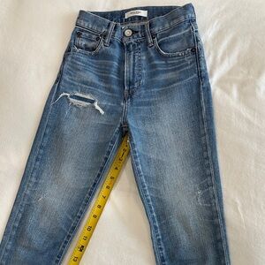 Moussy Blue Ripped Skinny Jeans
